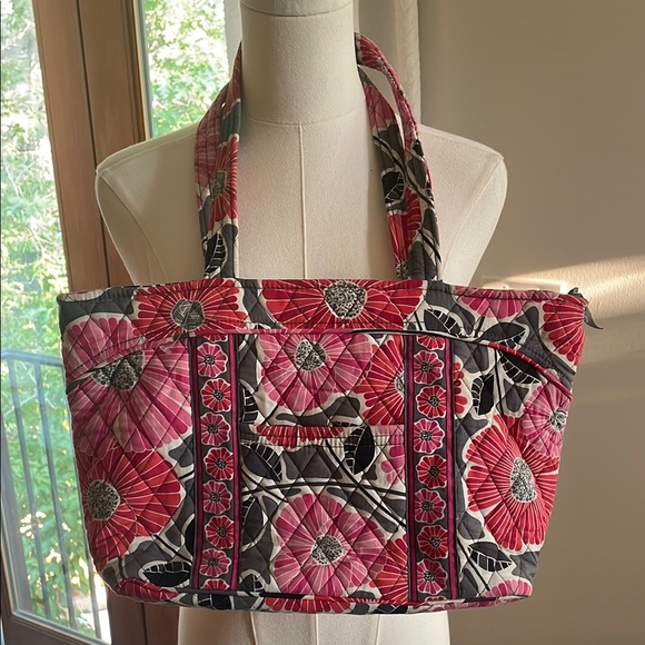 Vera Bradley Handbags - Vera Bradley HTF Cherry Blossom Floral Quilted Tote Bag